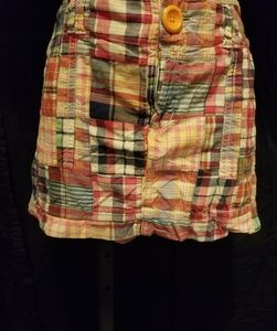 American Eagle patchwork mini skirt